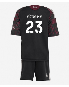 Billige Fotballdrakt Liverpool Victor Munoz #23 Replika Tredjedraktsett Barn 2026-27 Kortermet (med bukser)